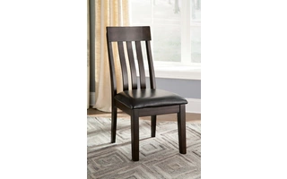 DINING UPH SIDE CHAIR (2/CN) Haddigan Dark BrownD596-01 ASHLEY