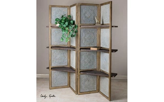 ANAKAREN, SCREEN WITH SHELVE 24511 24511 UTTERMOST