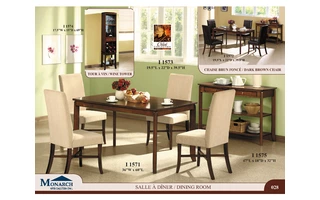 BEIGE CHENILLE 39H PARSON CHAIRS 2PCS PER CARTONPAGE28 I1573 I1573 MONARCH SPECIALTIES