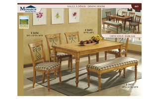 COTTAGE PINE ANTIQUE GOLD IRON 36H SIDE CHAIR 2PCSPAGE69 I1654 I1654 MONARCH SPECIALTIES