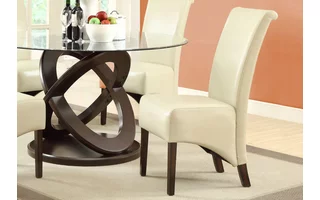 DINING CHAIR - 2PCS - 40 H - TAUPE LEATHER-LOOK I1777TP I1777TP MONARCH SPECIALTIES