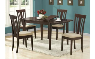 DINING TABLE - 36 X 48 X 60 - ESPRESSO WITH A LEAF I1897 I1897 MONARCH SPECIALTIES