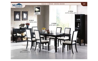 BLACK GRAIN GREY FABRIC 39H DINING CHAIRS 2PCSPAGE39 I1912 I1912 MONARCH SPECIALTIES