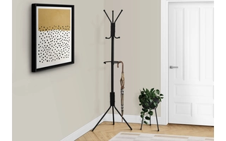 COAT RACK - 68 H - BLACK METAL I2162 I2162 MONARCH SPECIALTIES