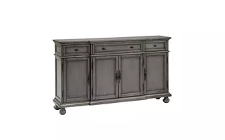 THREE DRAWER FOUR DOOR CREDENZA 67450 67450 COAST TO COAST ACCENTS