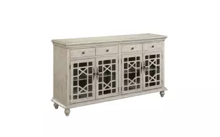 FOUR DOOR FOUR DRAWER CREDENZA 70828 70828 COAST TO COAST ACCENTS