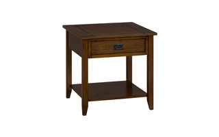 END TABLE W/DRAWER, SHELF MISSION FINISH MISSION FINISH 1032-3 JOFRAN