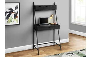 COMPUTER DESK - 32 L - BLACK - BLACK METAL I7330 I7330 MONARCH SPECIALTIES