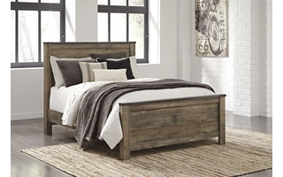 QUEEN PANEL FOOTBOARD Trinell BrownB446-54 ASHLEY