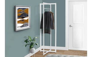 COAT RACK - 72 H - WHITE METAL I2151 I2151 MONARCH SPECIALTIES