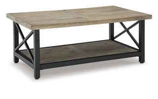 RECTANGULAR COFFEE TABLE Bristenfort Brown/BlackT6851 ASHLEY