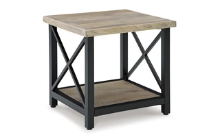 RECTANGULAR END TABLE Bristenfort Brown/BlackT6853 ASHLEY