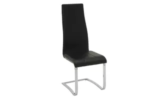 CONTEMPORARY BLACK AND CHROME DINING CHAIR 100515BLK 100515BLK COASTER