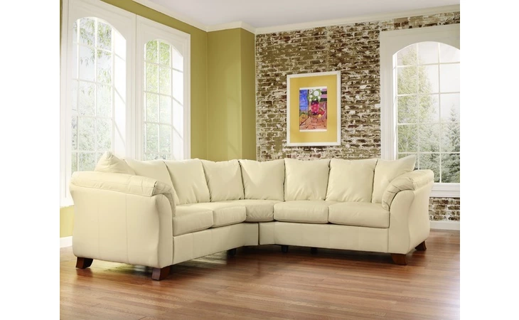 1500255  LAF LOVESEAT SECTIONAL W HALF WEDGE,
