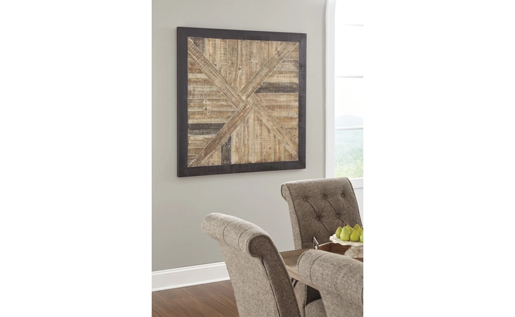 ODUS WALL DECOR ODUS BLACK NATURAL ASHLEY  A8010015