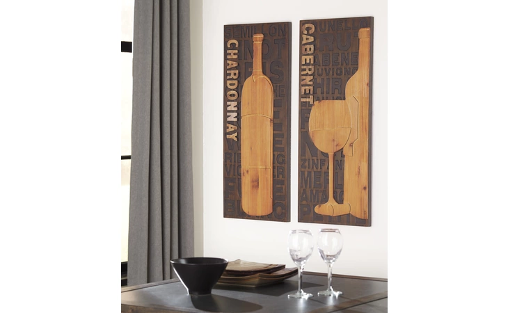 A8010019 WALL DECOR SET (2 CN) OGUZ ASHLEY Oguz A8010019