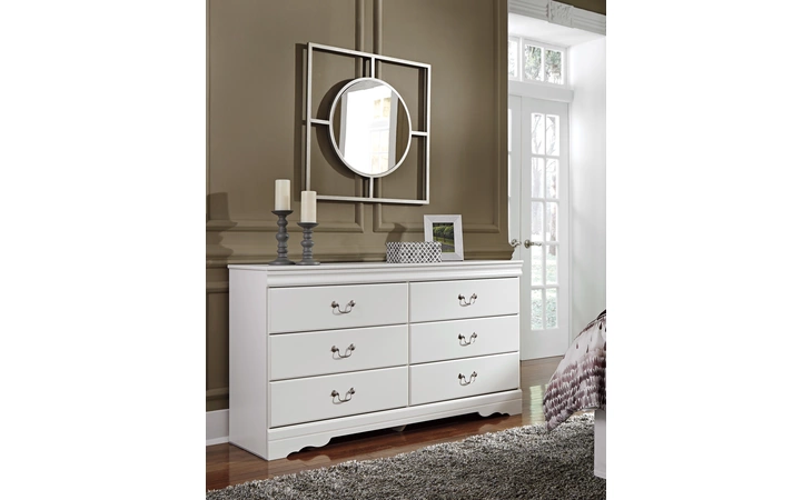 Anarasia SIX DRAWER DRESSER ASHLEY White B129-31