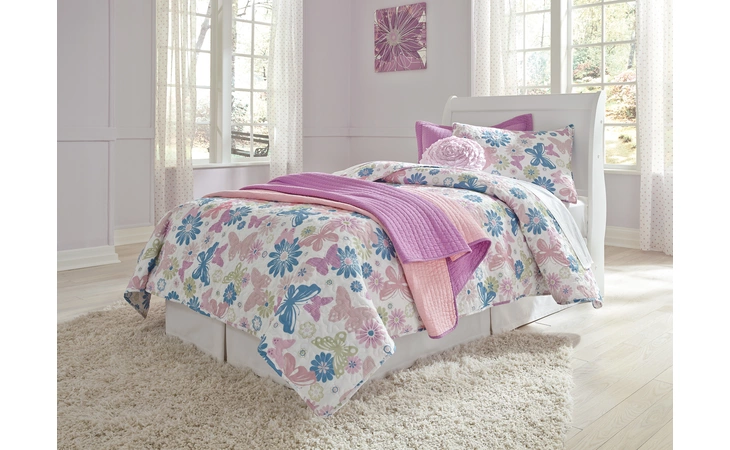 Anarasia TWIN SLEIGH HEADBOARD ASHLEY White B129-63