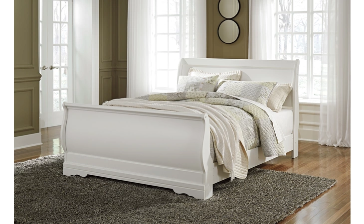 Anarasia QUEEN SLEIGH FOOTBOARD ASHLEY White B129-74