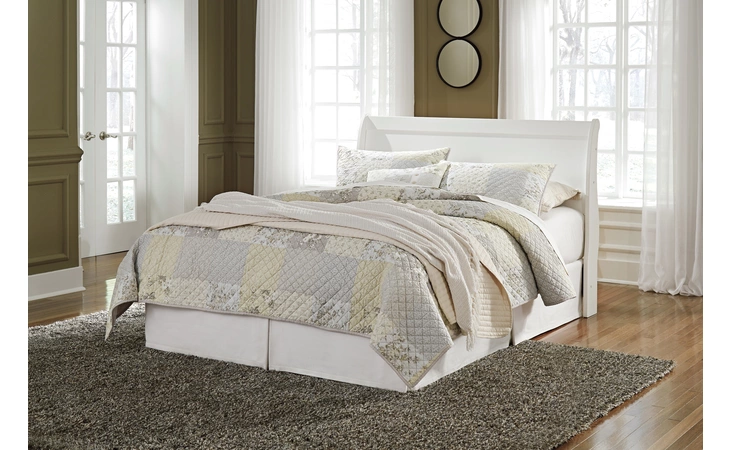 Anarasia QUEEN SLEIGH HEADBOARD ASHLEY White B129-77
