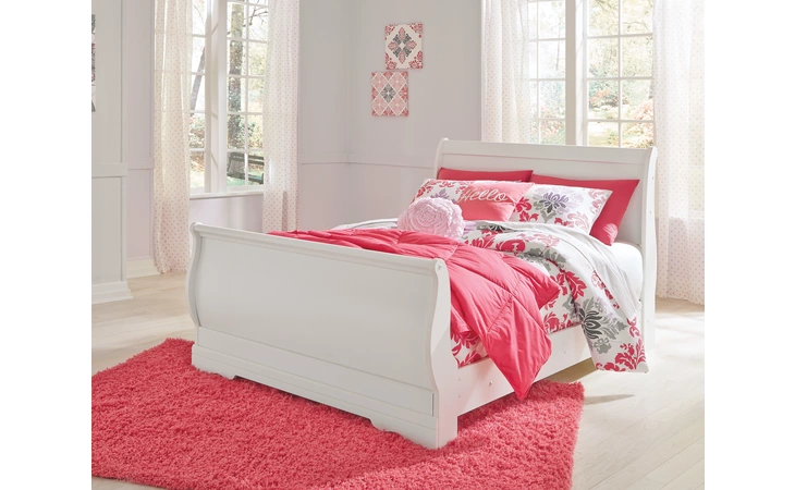 Anarasia FULL SLEIGH RAILS ASHLEY White B129-88