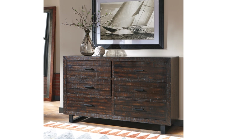 B721-31 DRESSER PARLONE DARK BROWN ASHLEY Parlone B721-31