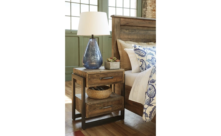 Sommerford TWO DRAWER NIGHT STAND ASHLEY Brown B775-92