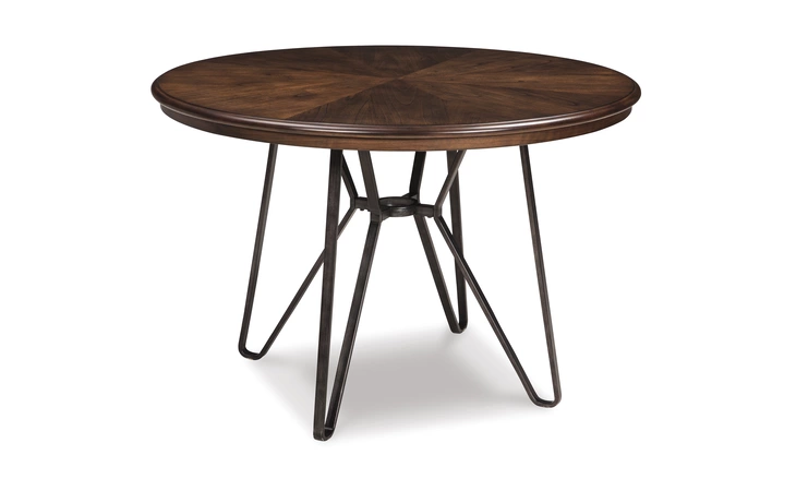 Centiar ROUND DINING ROOM TABLE ASHLEY Two-tone Brown D372-15