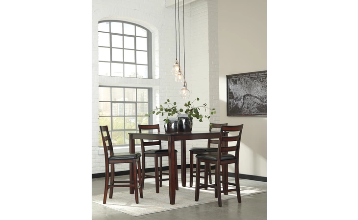 Coviar DRM COUNTER TABLE SET (5/CN) ASHLEY Brown D385-223