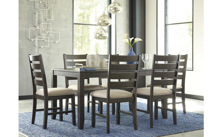 DINING ROOM TABLE SET (7/CN) ASHLEY Rokane Brown D397-425