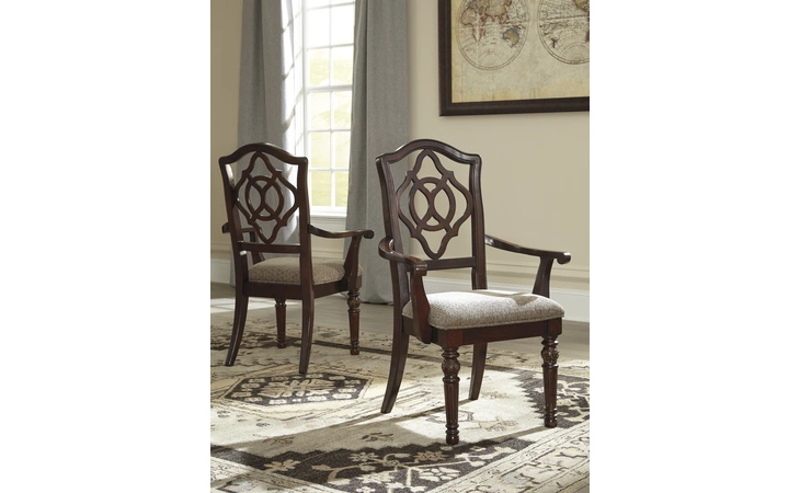 D626-01A DINING UPH ARM CHAIR (2 CN) ASHLEY Leahlyn D626-01A