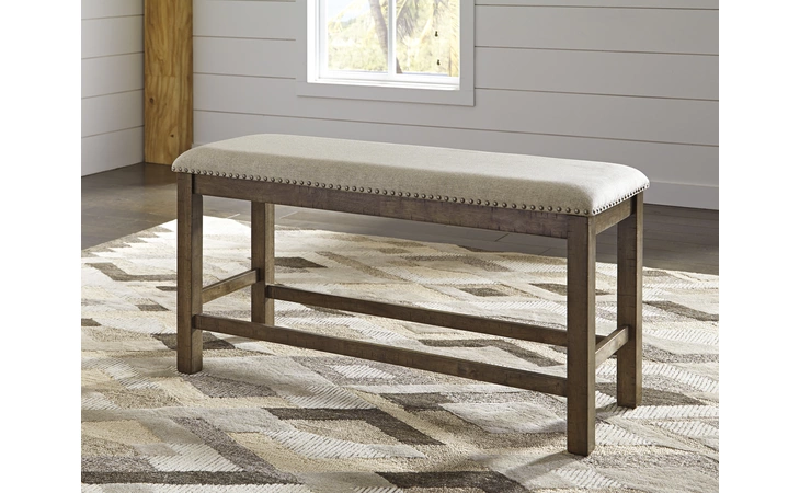 Moriville DOUBLE UPH BENCH (1/CN) ASHLEY Grayish Brown D631-09