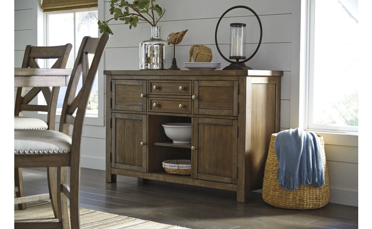 Moriville DINING ROOM SERVER ASHLEY Grayish Brown D631-60