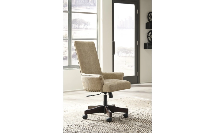 Baldridge UPH SWIVEL DESK CHAIR ASHLEY Rustic Brown H675-01A