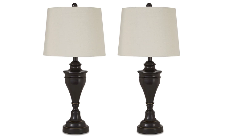 Darlita METAL TABLE LAMP (2/CN) ASHLEY Bronze Finish L204024