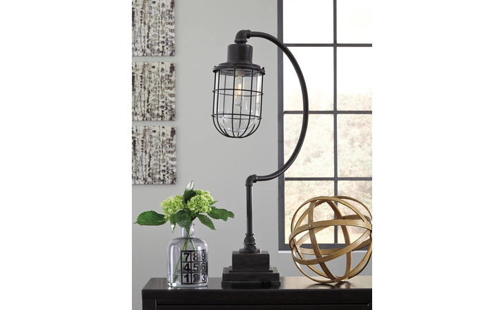 Jae METAL DESK LAMP (1/CN) ASHLEY Antique Black L734232