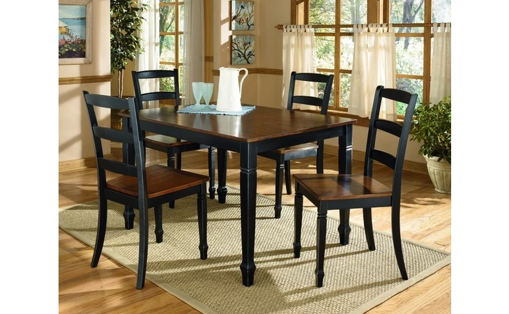 D212-225 RECT TABLE (4) CHAIRS (RTA)(5 CTN),CEDAR HEIGHTS ASHLEY  D212-225