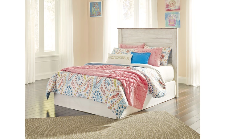Willowton FULL PANEL HEADBOARD ASHLEY Whitewash B267-87