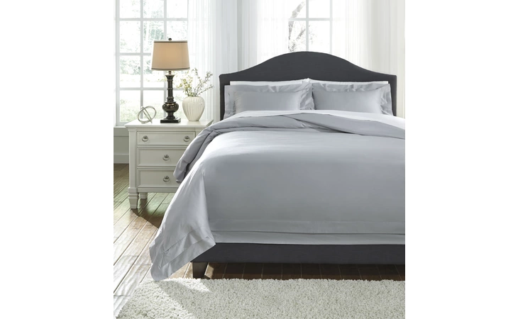 Q249023K CHAMNESS - GRAY KING DUVET COVER SET CHAMNESS