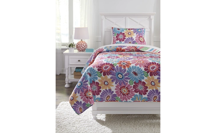 ALEXEI TWIN QUILT SET ALEXEI MULTI ASHLEY  Q345001T