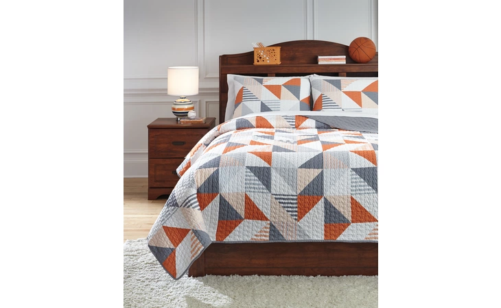 Q408003F Layne FULL COVERLET SET