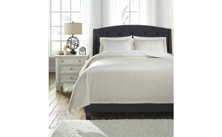 Raleda QUEEN COVERLET SET ASHLEY Buff Q493003Q