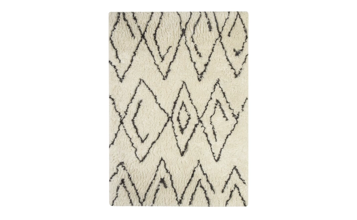 R400251 LARGE RUG MEVALYN WHITE BLACK ASHLEY Mevalyn R400251