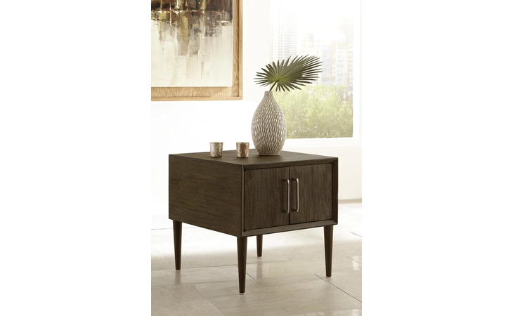 Kisper SQUARE END TABLE ASHLEY Dark Brown T802-2