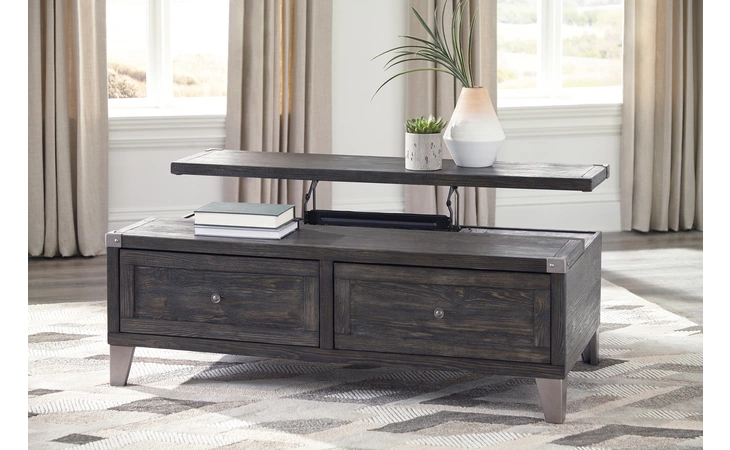 Todoe LIFT TOP COFFEE TABLE ASHLEY Dark Gray T901-9