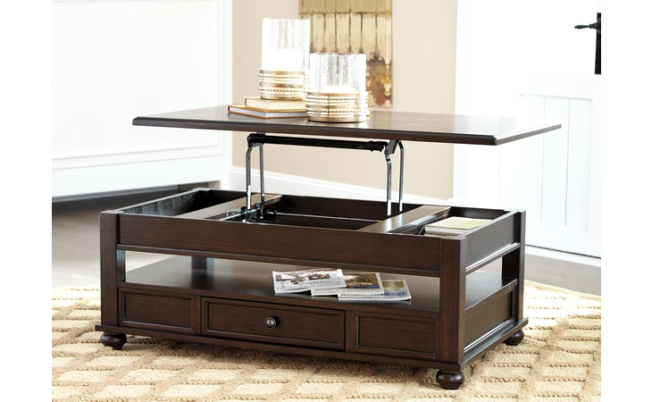 Barilanni LIFT TOP COFFEE TABLE ASHLEY Dark Brown T934-9