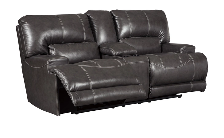 McCaskill DBL REC LOVESEAT W/CONSOLE ASHLEY Gray U6090094