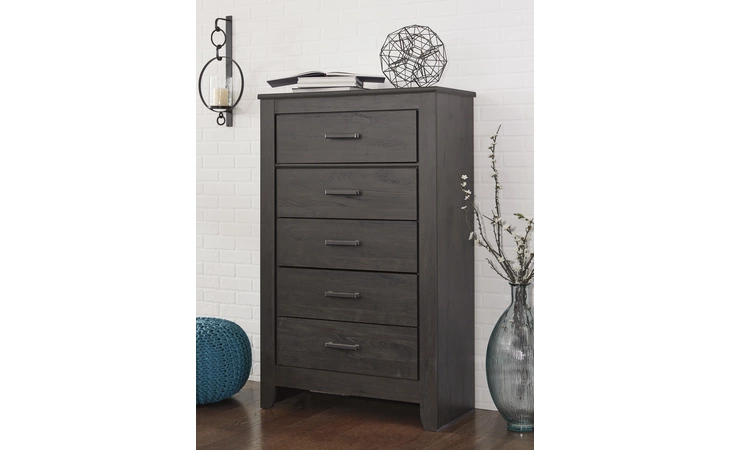 Brinxton FIVE DRAWER CHEST ASHLEY Charcoal B249-46