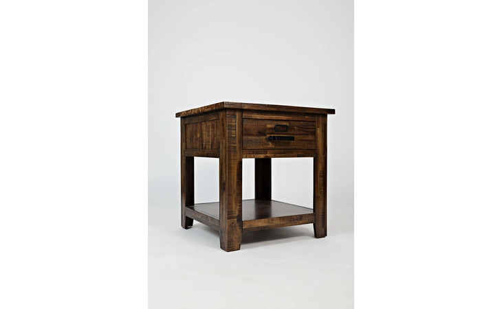 1510-3 CANNON VALLEY COLLECTION END TABLE W/DRAWER AND SHELF CANNON VALLEY COLLECTION