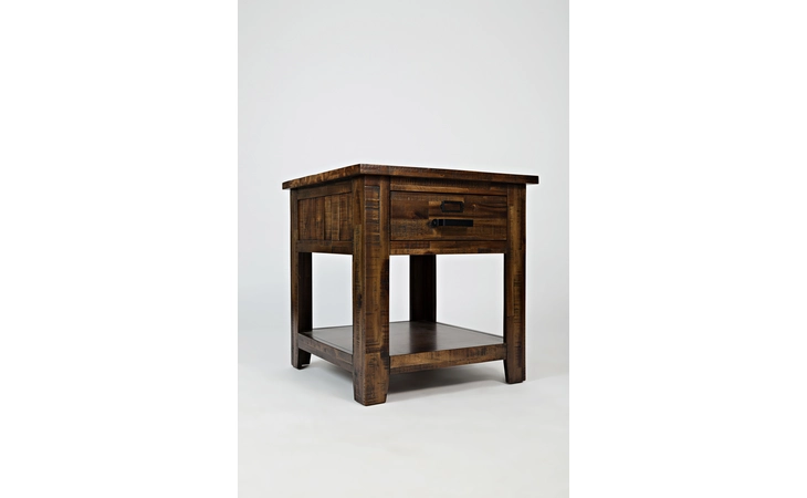 CANNON VALLEY COLLECTION END TABLE W/DRAWER AND SHELF CANNON VALLEY COLLECTION JOFRAN  1510-3